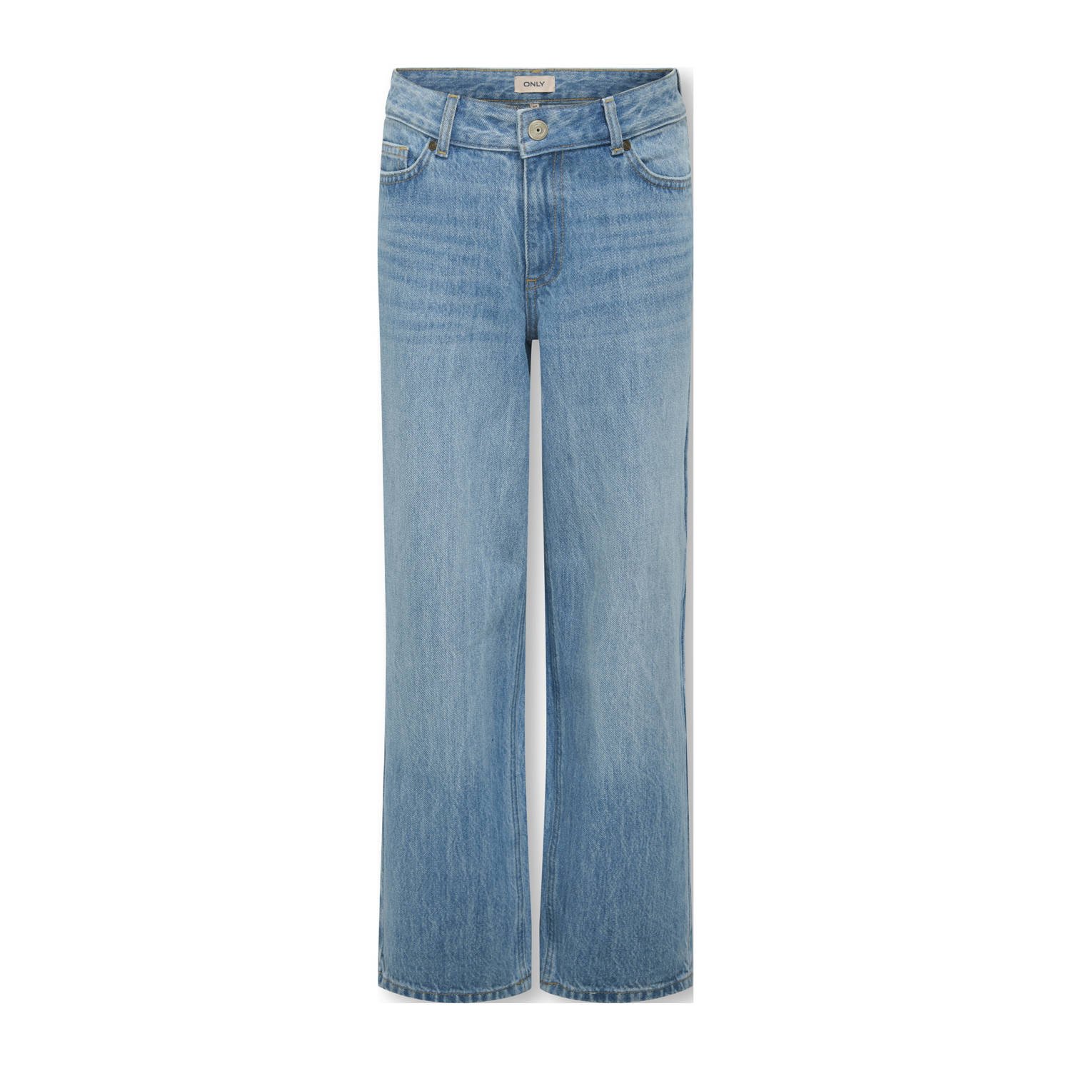 ONLY KIDS GIRL baggy high waist baggy jeans medium blue denim