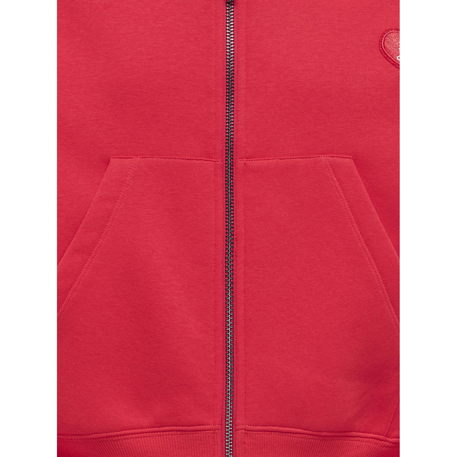 ONLY KIDS GIRL sweatvest rood