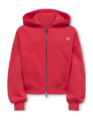 sweatvest rood
