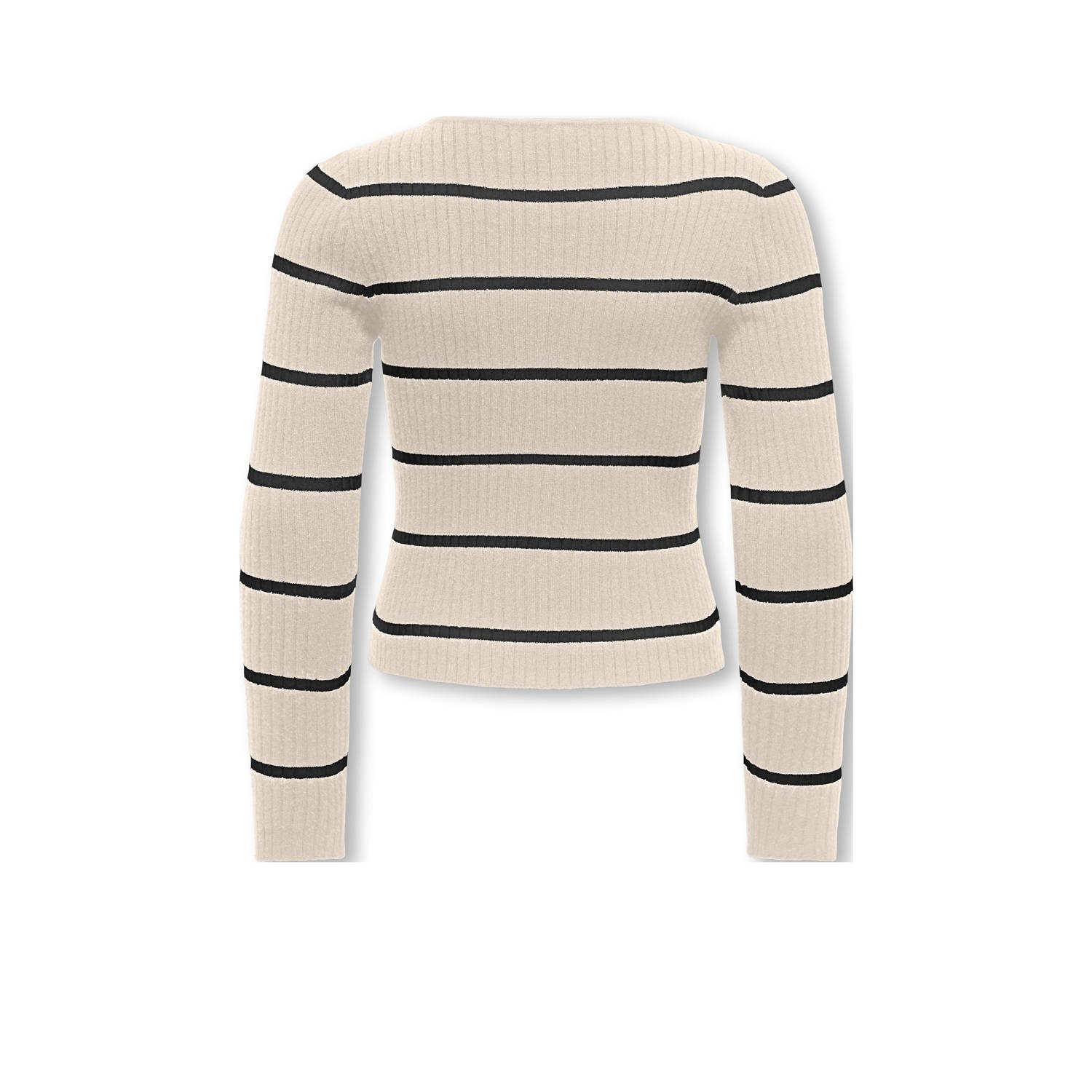 ONLY KIDS GIRL trui ecru rib gebreid