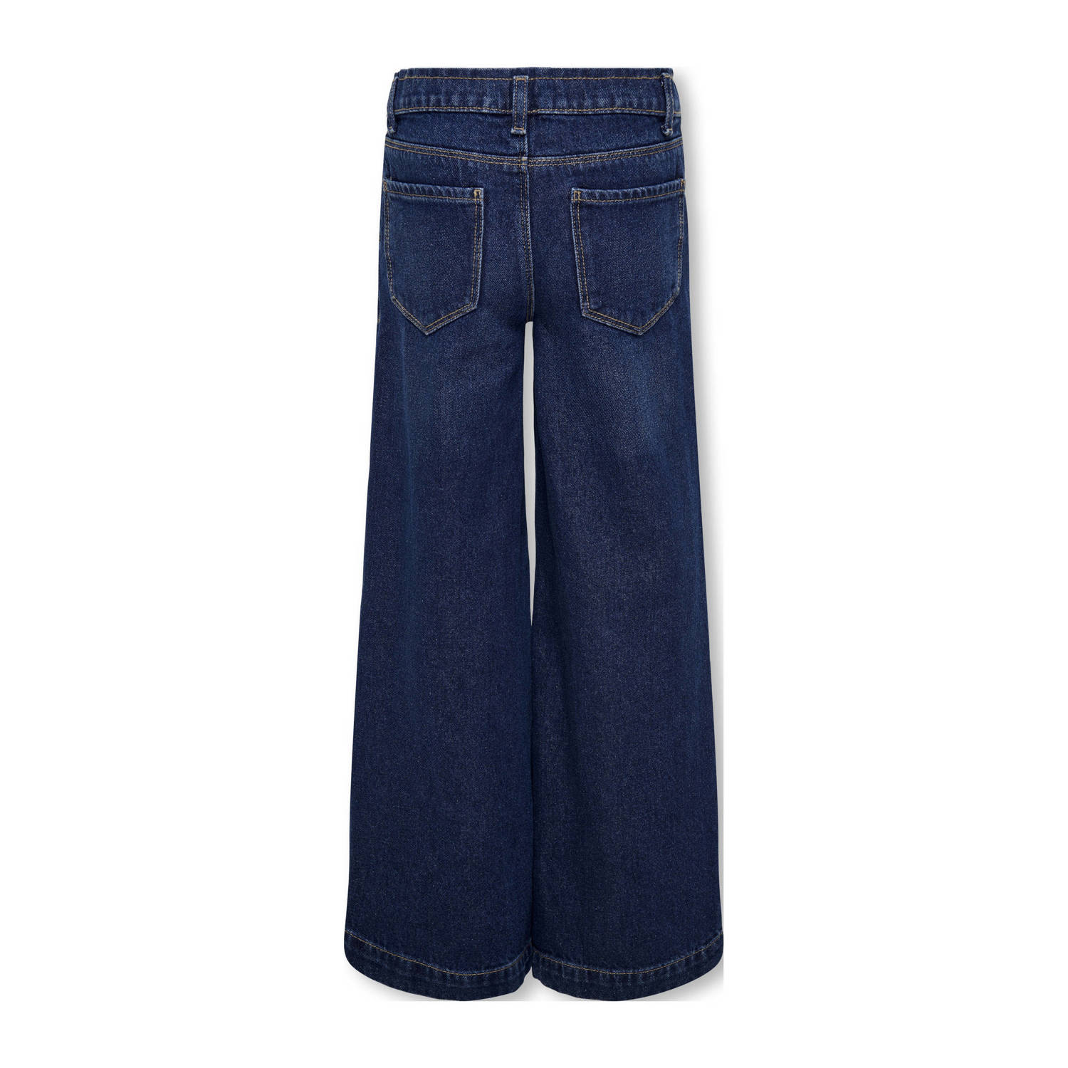 ONLY KIDS GIRL high waist wide leg jeans dark blue denim