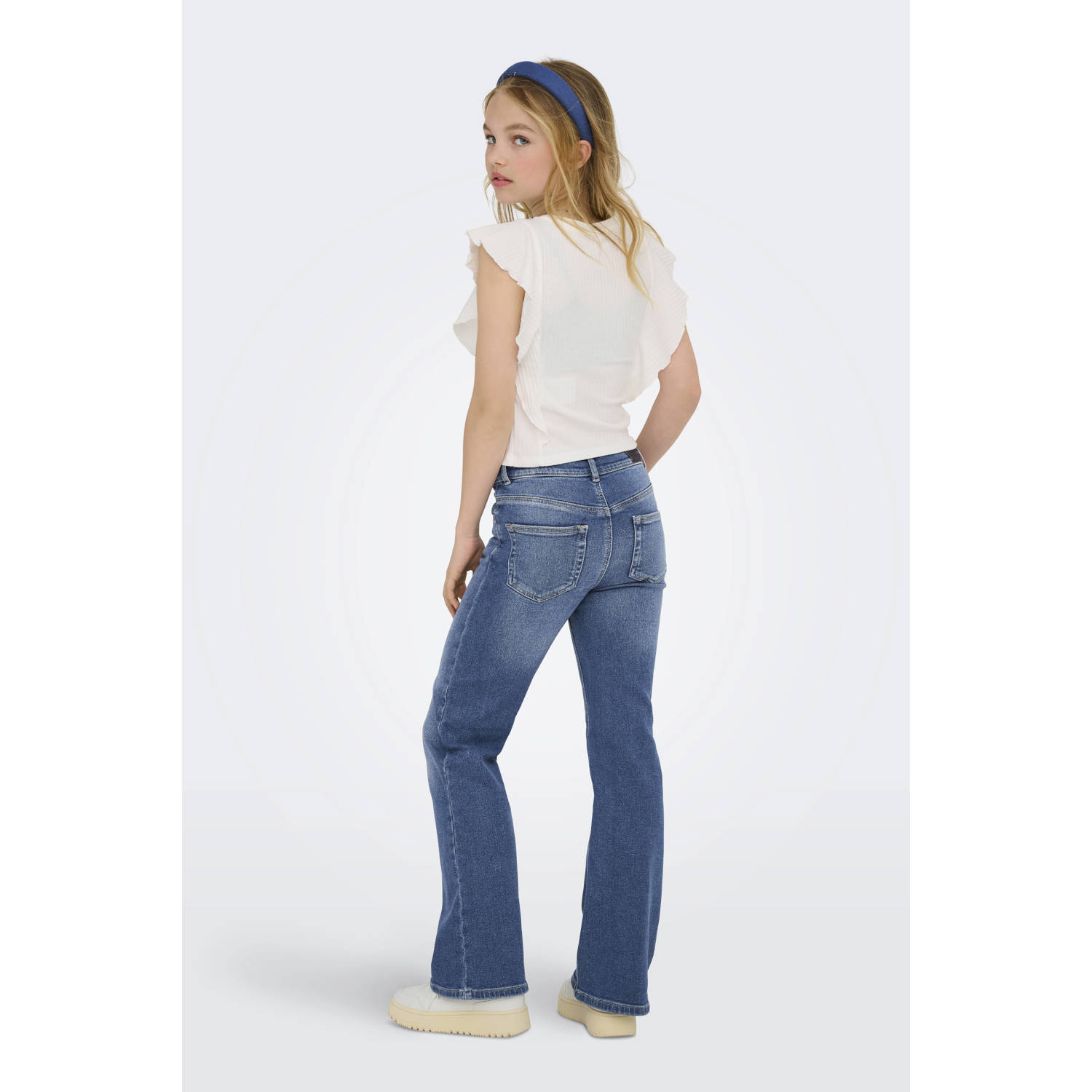 ONLY KIDS GIRL flared jeans medium blue denim