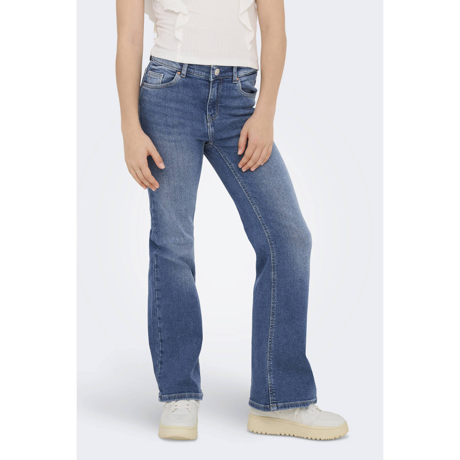 ONLY KIDS GIRL flared jeans medium blue denim