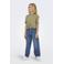 KIDS ONLY GIRL high waist straight leg jeans medium blue denim