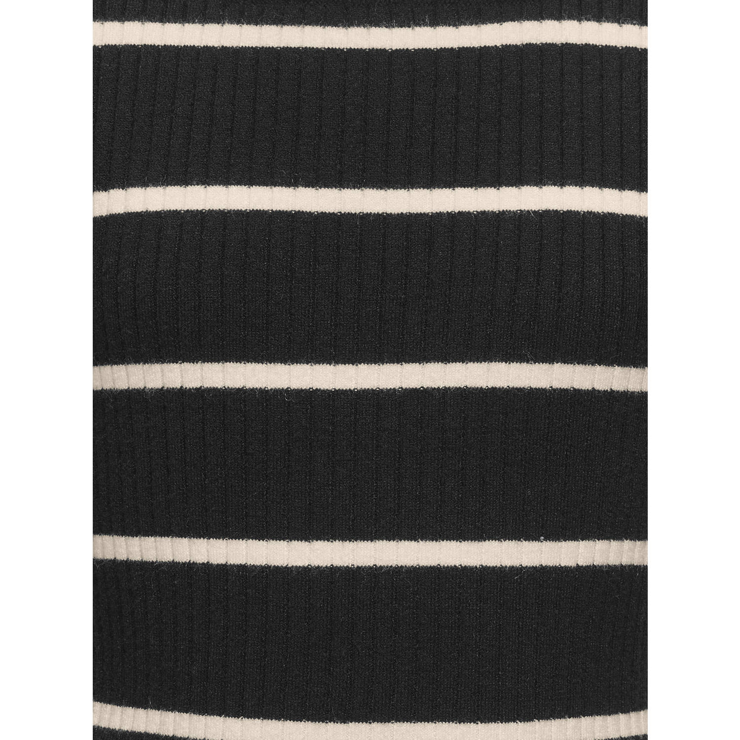 ONLY KIDS GIRL trui zwart rib gebreid