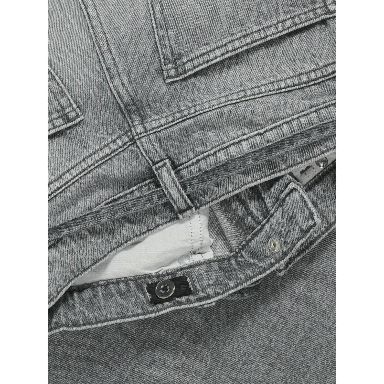 ONLY KIDS GIRL high waist straight leg jeans grey denim