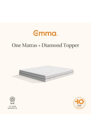 One matras bundel + Diamond topper 140x200