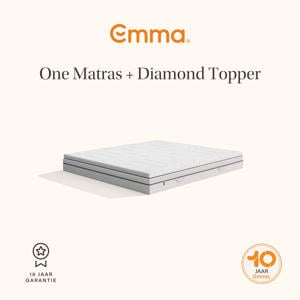 One matras bundel + Diamond topper 120x200