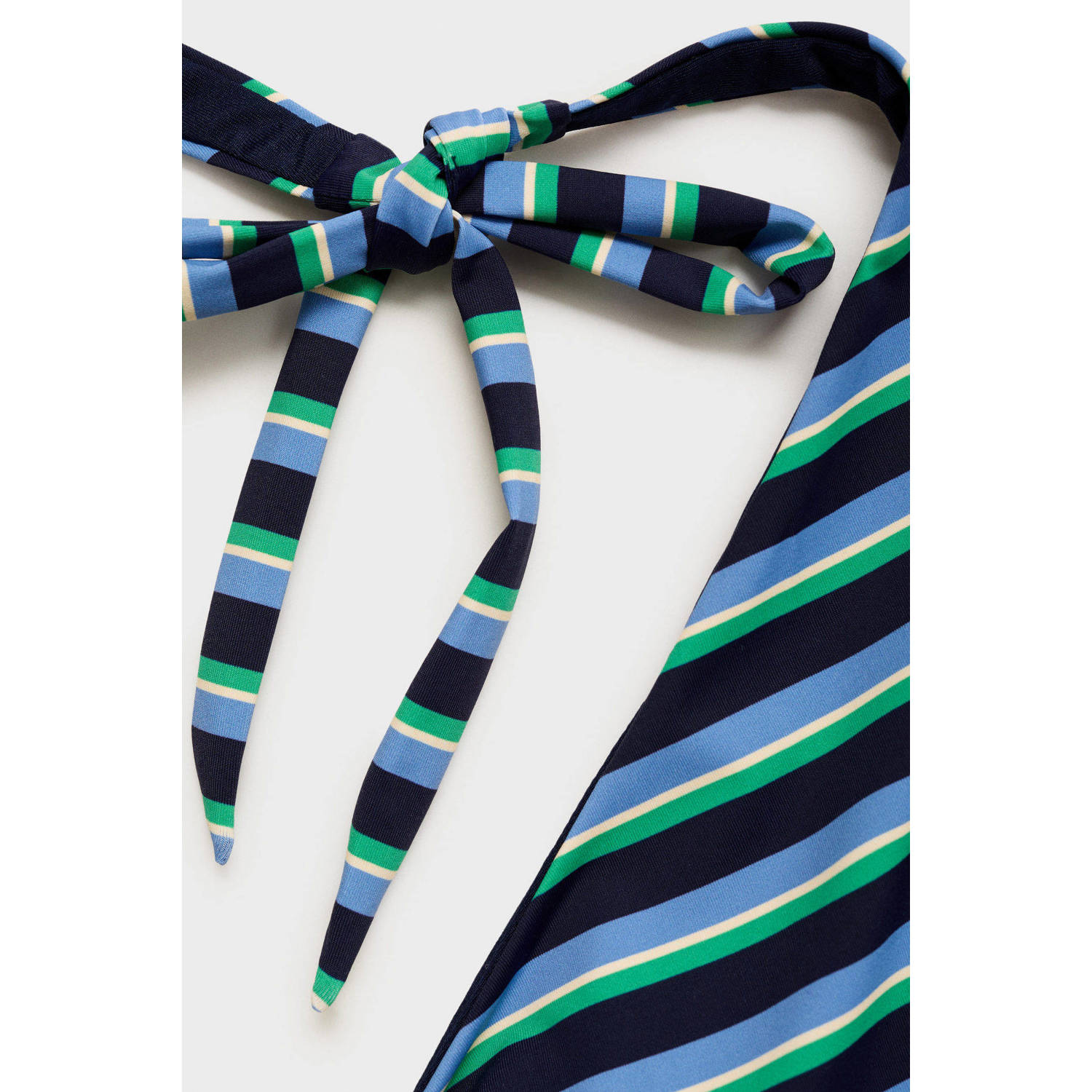 Mango halterbadpak blauw groen