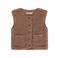 A Tiny Story teddy gilet bruin