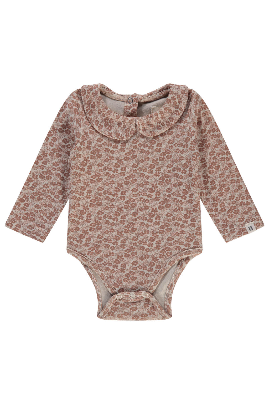 A Tiny Story romper met bloemen print bruin/beige