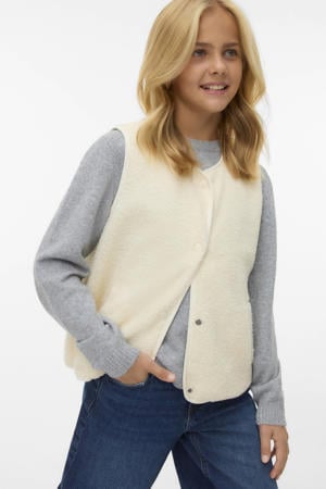 teddy gilet ecru