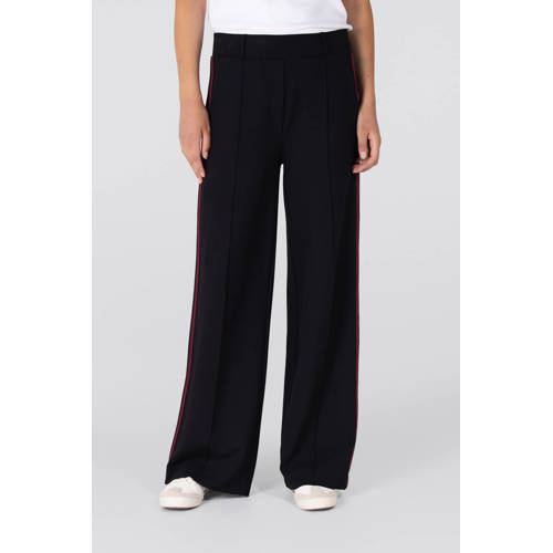 JANSEN Amsterdam straight regular waist broek zwart afbeelding