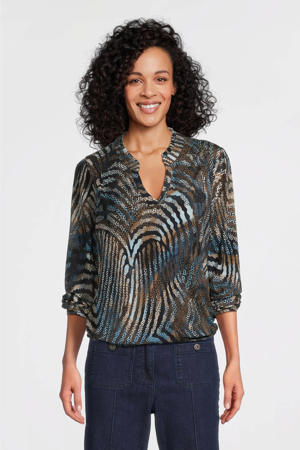 blousetop donkerblauw