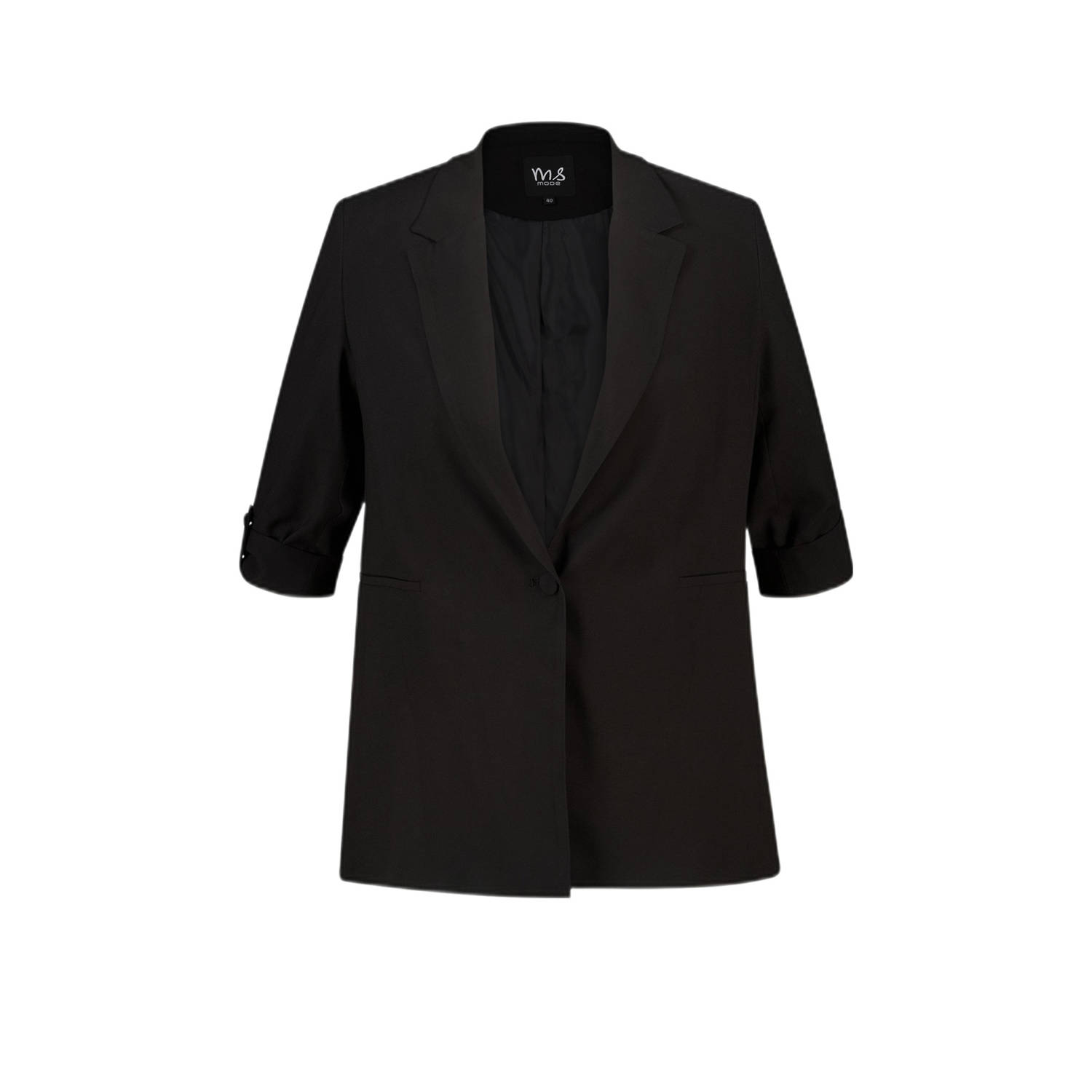 MS Mode regular blazer zwart