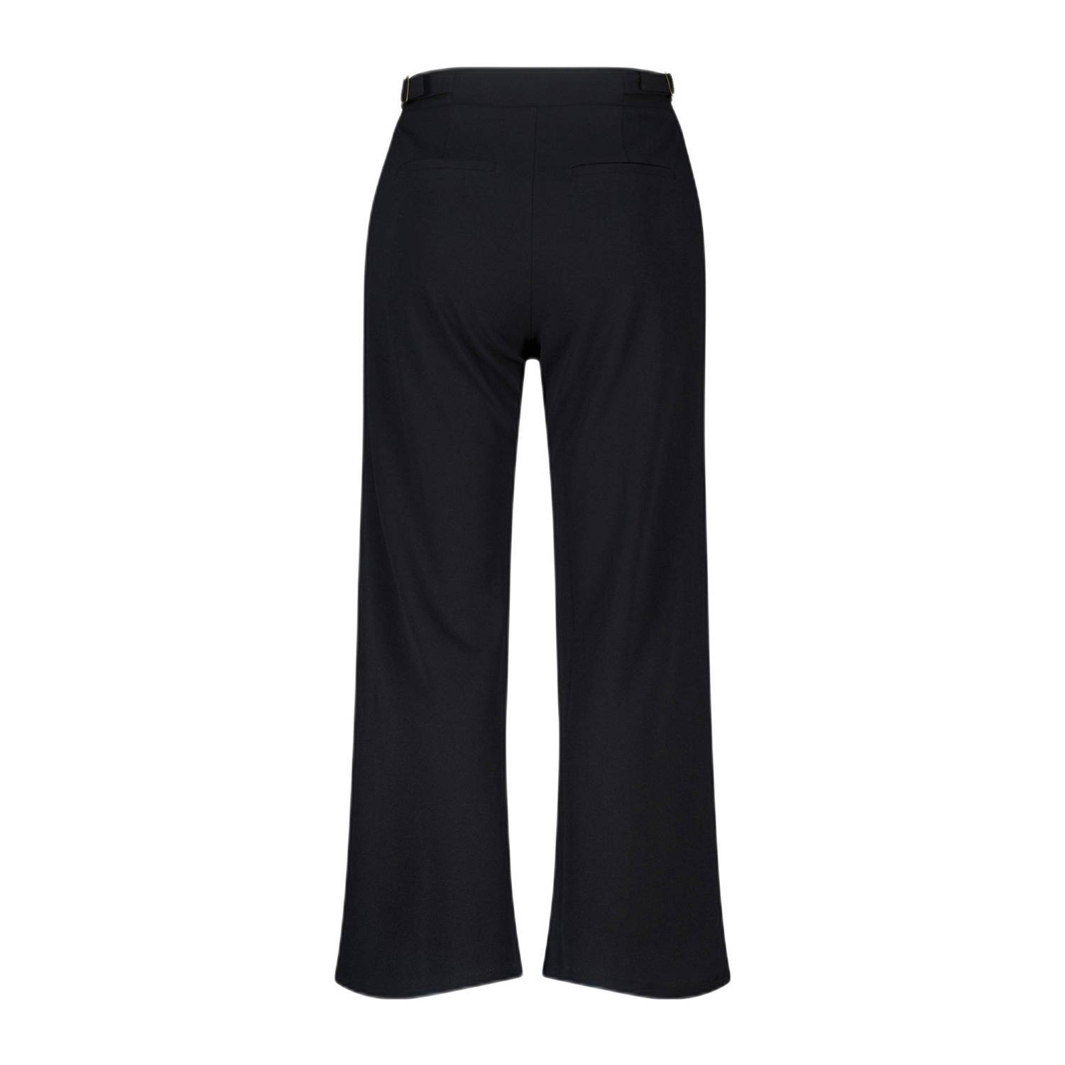 MS Mode wide leg high waist broek zwart