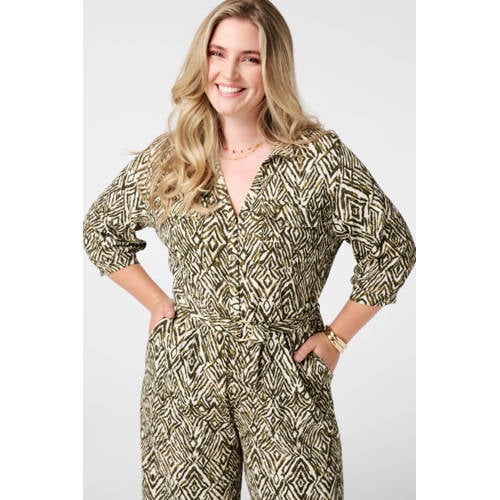 MS Mode kaki jumpsuit afbeelding