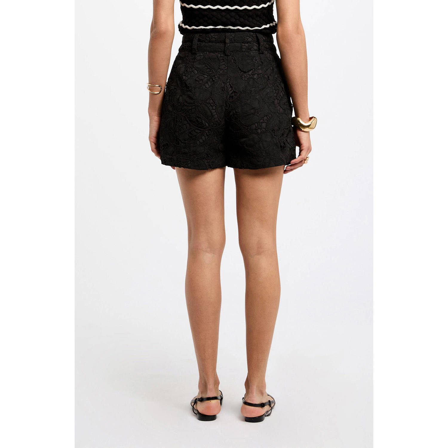 Morgan regular high waist casual short zwart