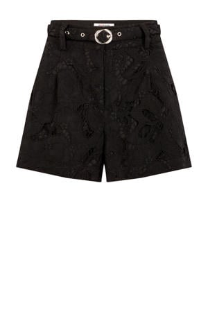 regular high waist casual short zwart