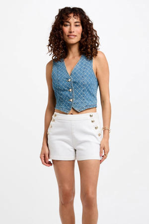 denim gilet medium blue denim