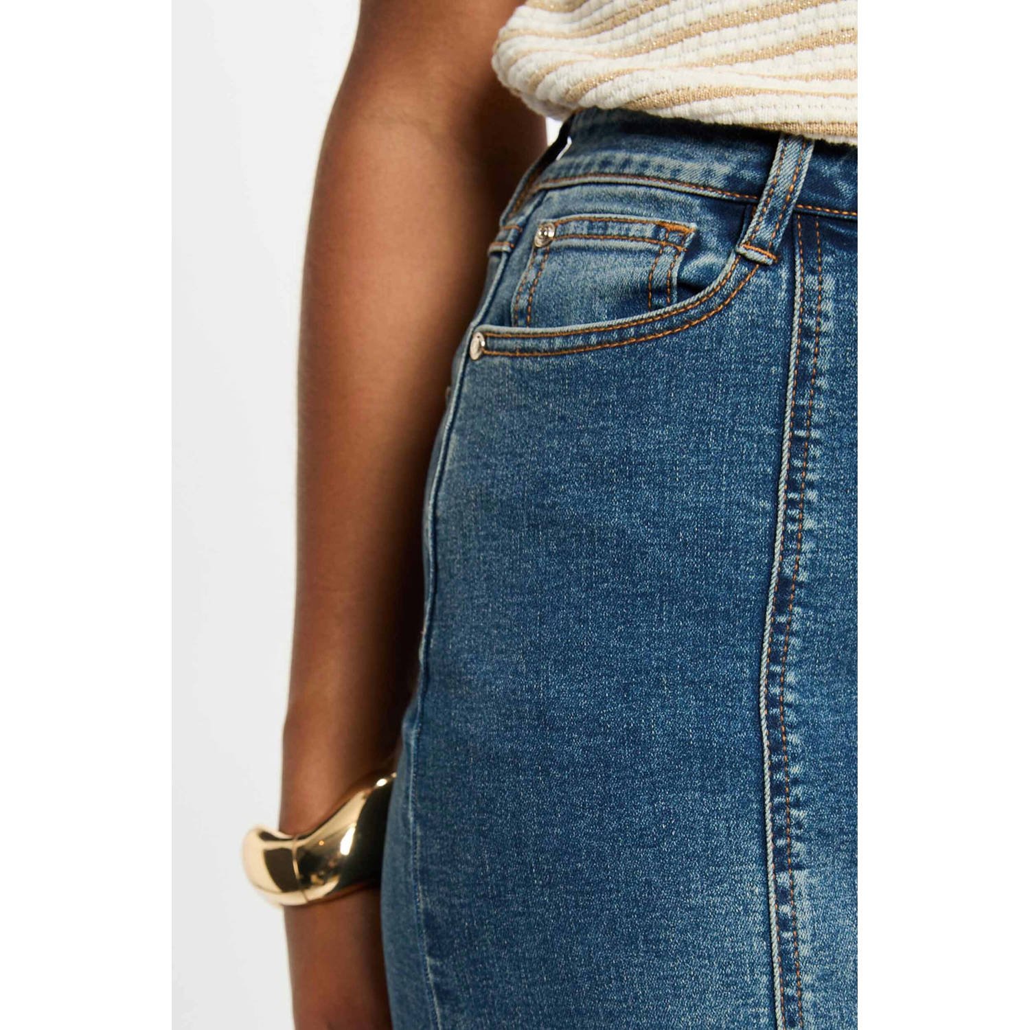 Morgan denim spijkerrok medium blue denim