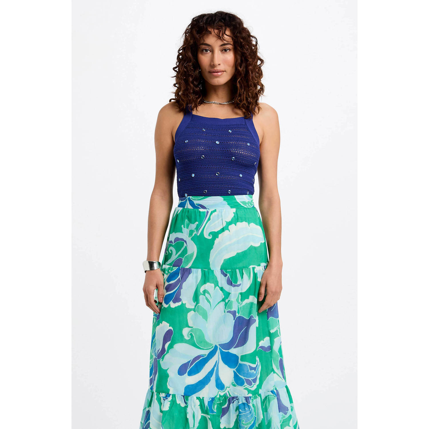 Morgan midi rok groen
