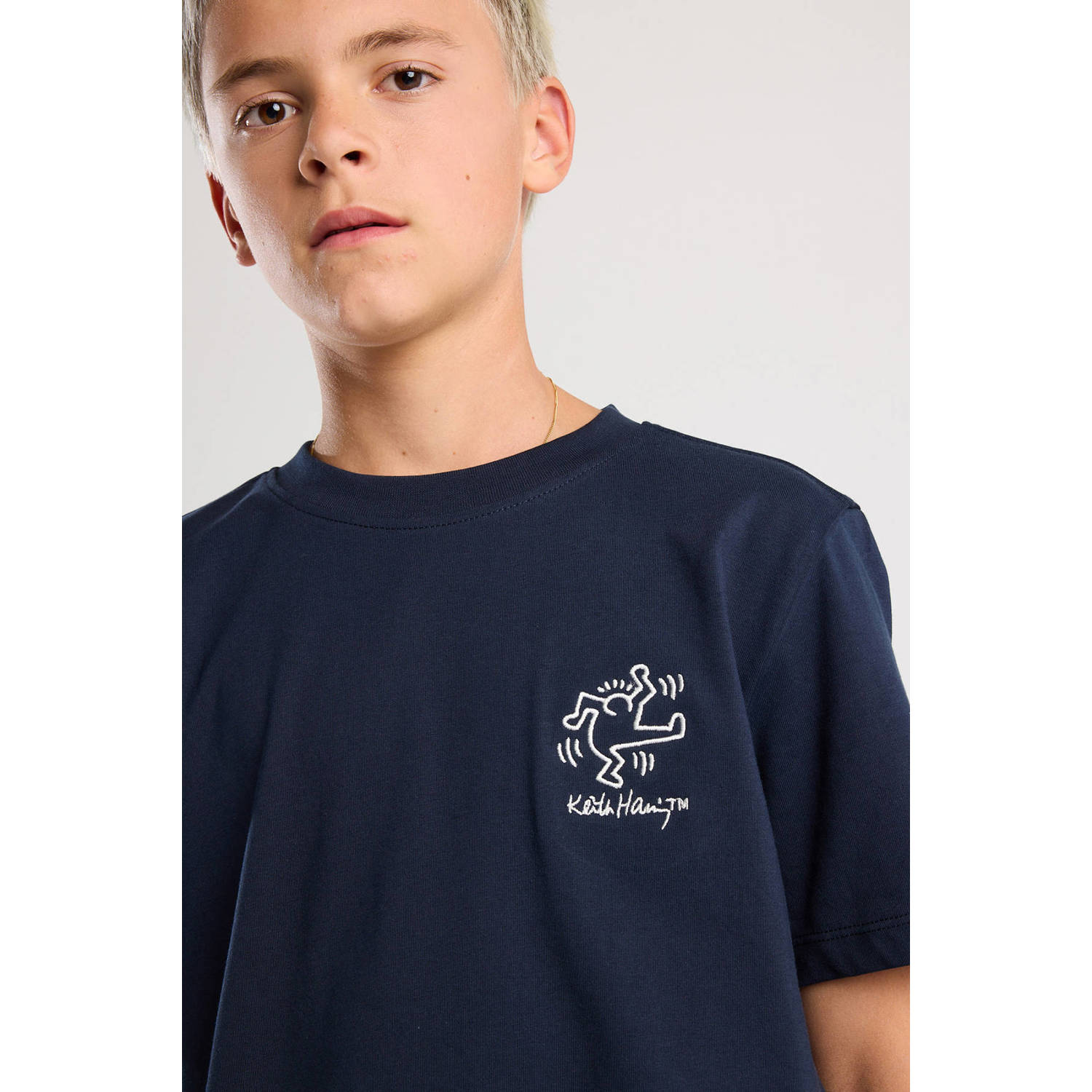 America Today T-shirt donkerblauw