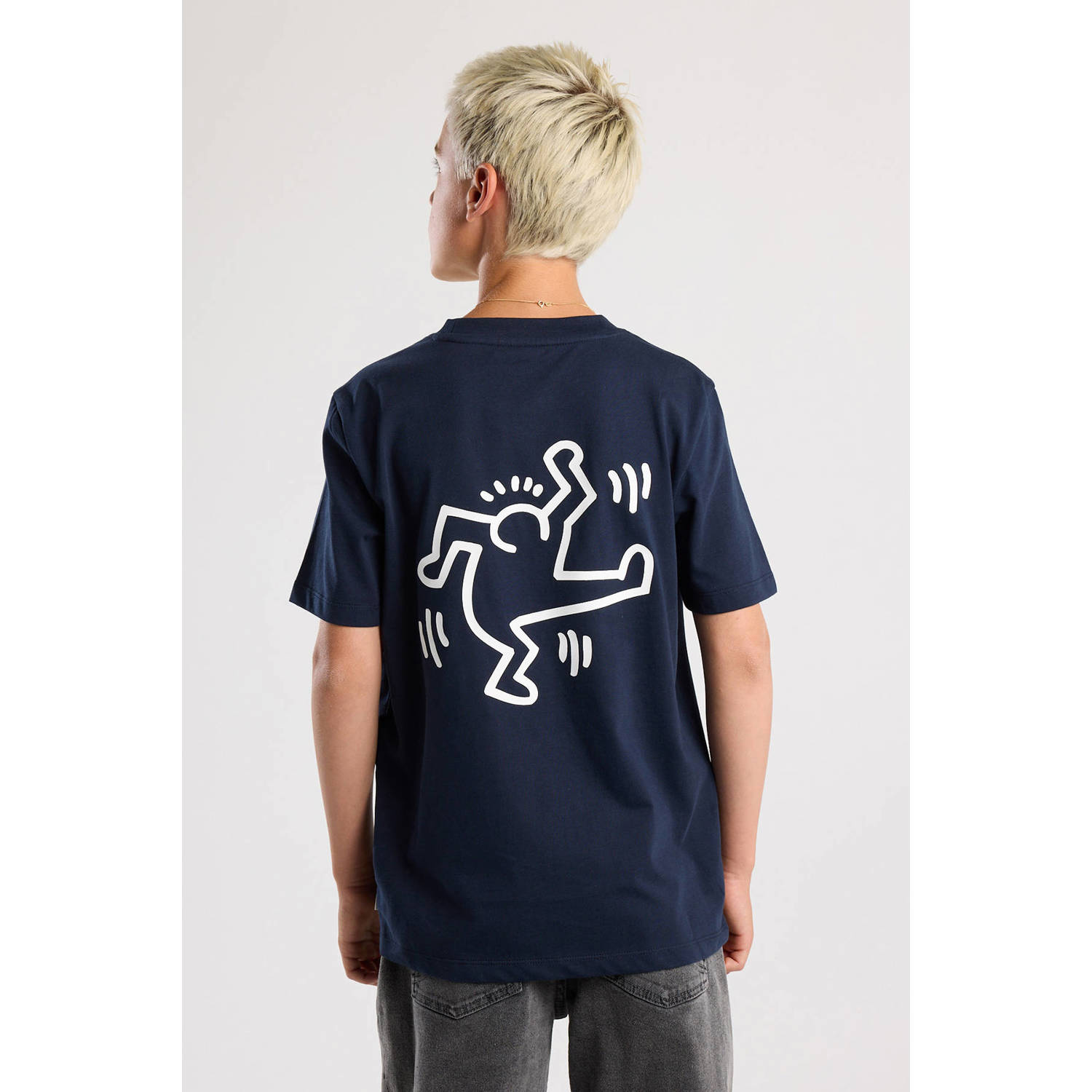 America Today T-shirt donkerblauw