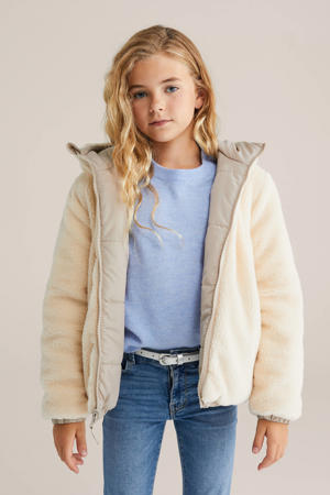 reversible jas beige