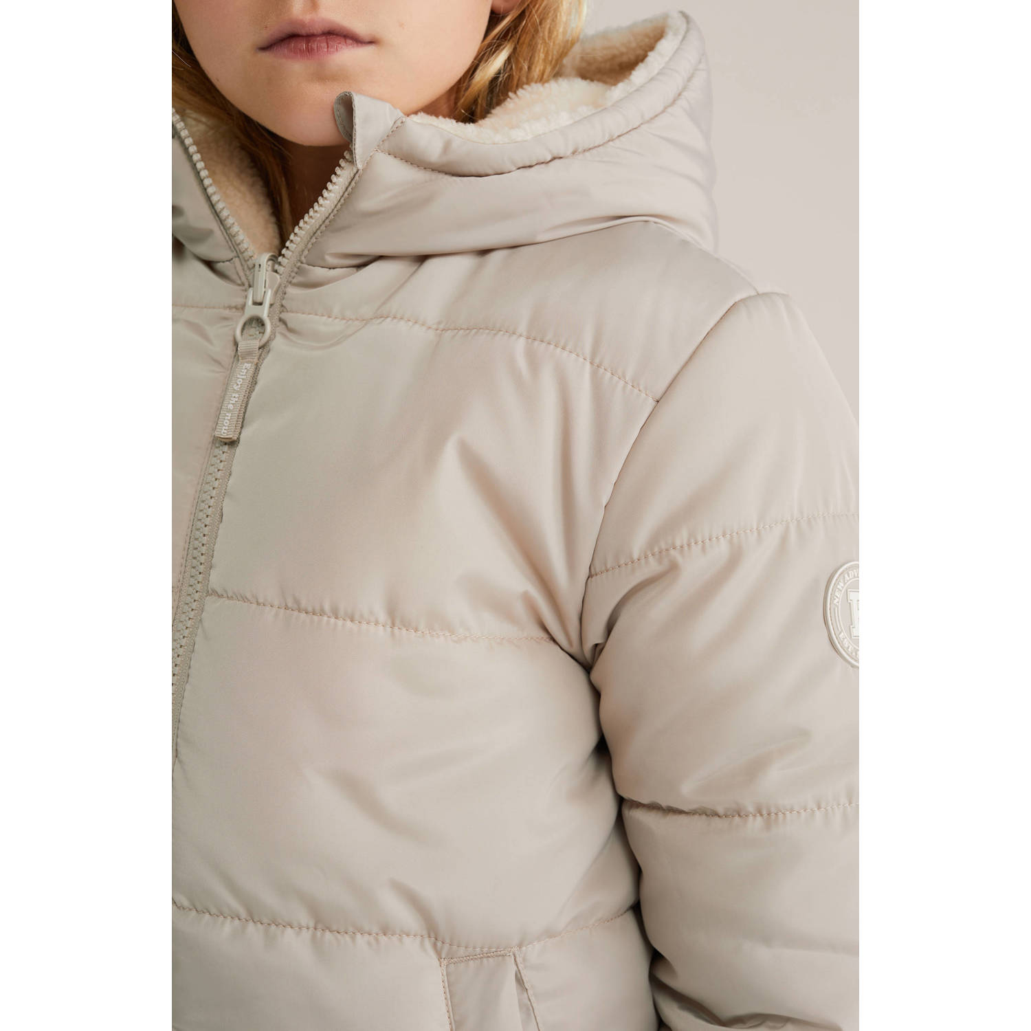 WE Fashion reversible jas beige
