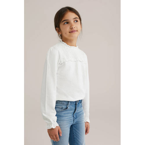 WE Fashion blousetop wit afbeelding