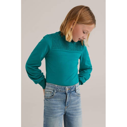 WE Fashion longsleeve groen afbeelding