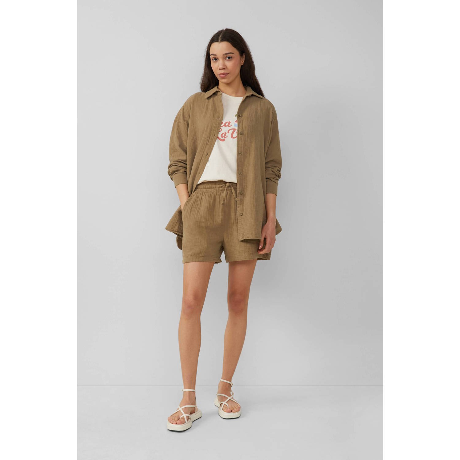 Q S by s.Oliver straight regular waist casual short