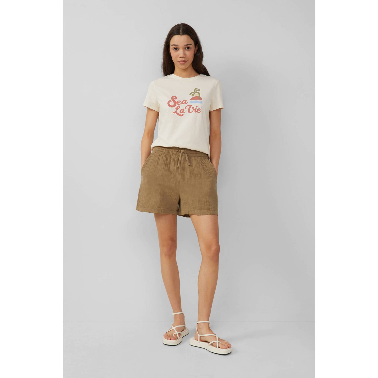 Q S by s.Oliver straight regular waist casual short