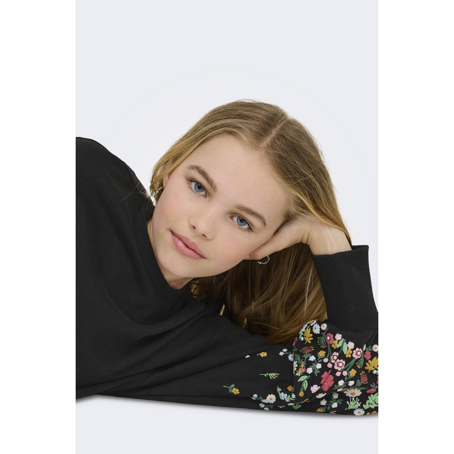 ONLY KIDS GIRL sweater zwart