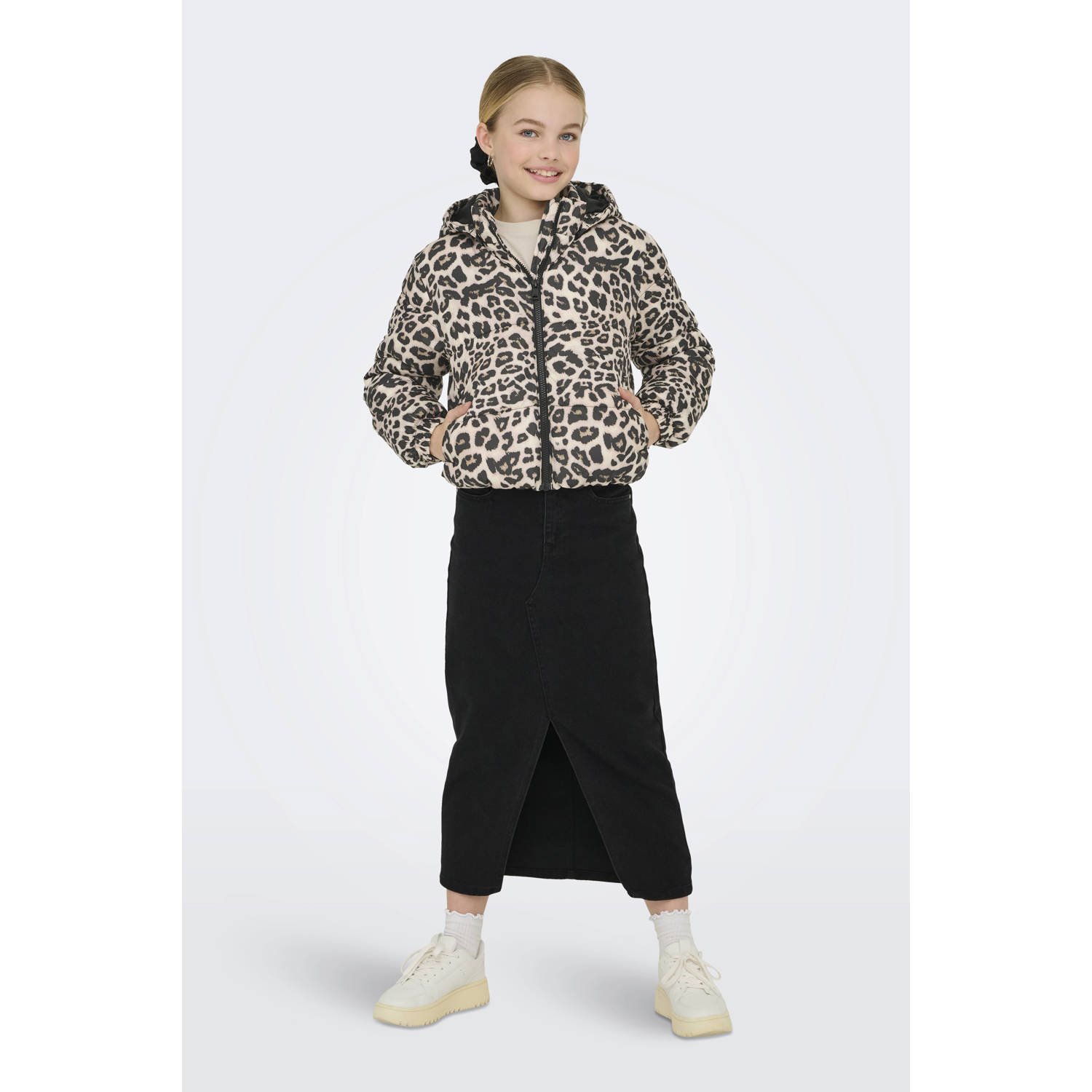 ONLY KIDS GIRL gewatteerde jas beige