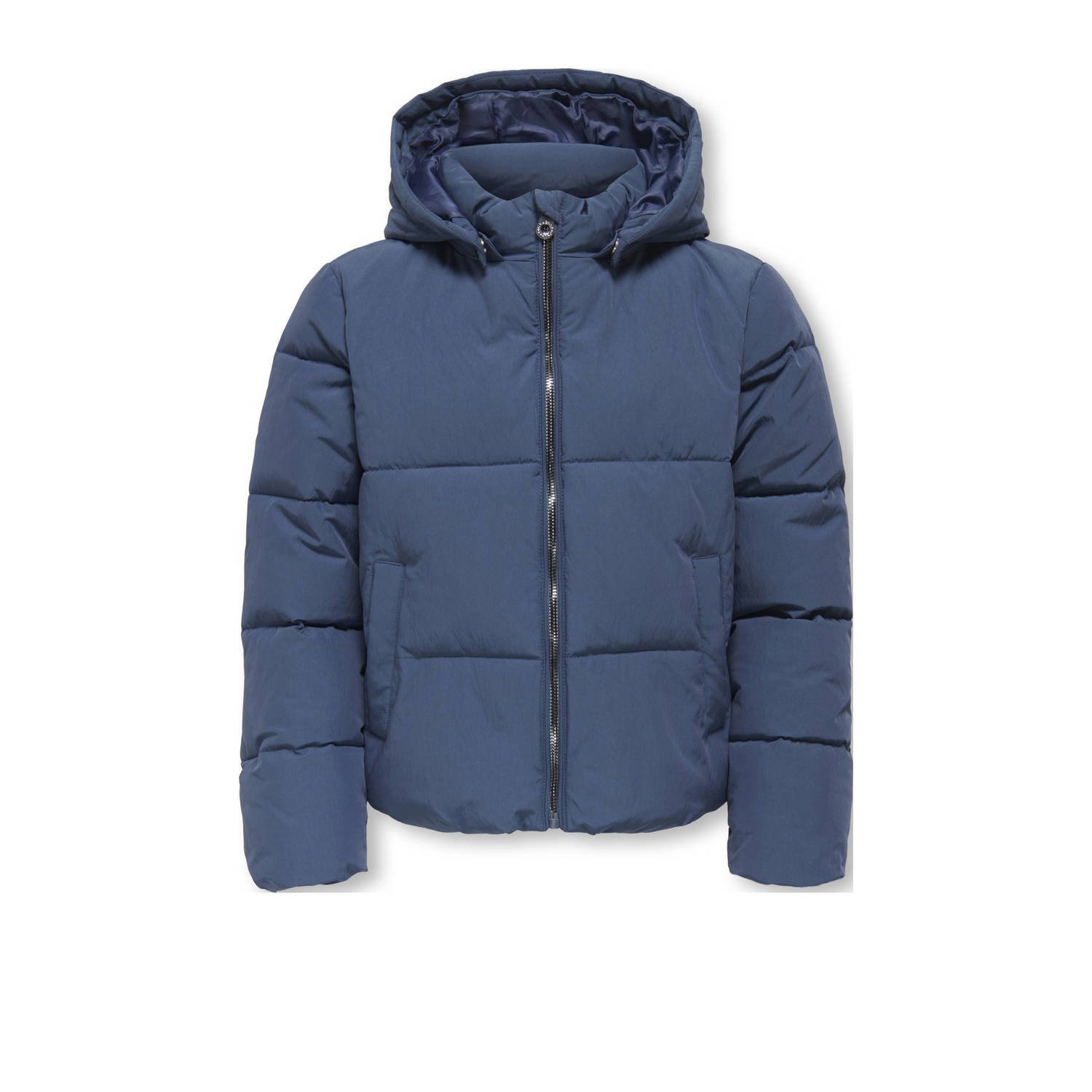 ONLY KIDS GIRL gewatteerde jas blauw