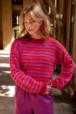 trui roze gebreid