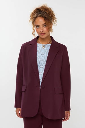 regular blazer donkerrood