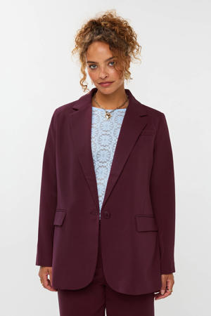 regular blazer donkerrood