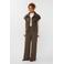 Ydence wide leg regular waist casual broek donkergroen