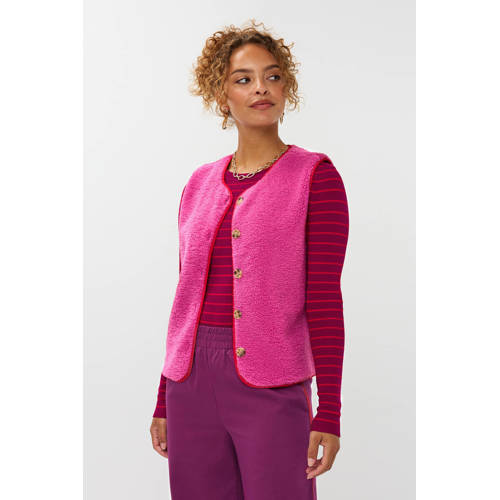 Ydence teddy gilet roze afbeelding