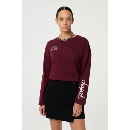 Fabienne Chapot longsleeve donkerrood afbeelding