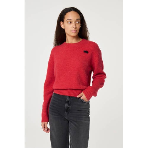 Fabienne Chapot pullover met wol rood afbeelding