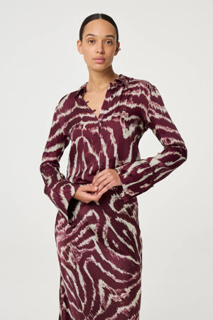 blouse donkerrood