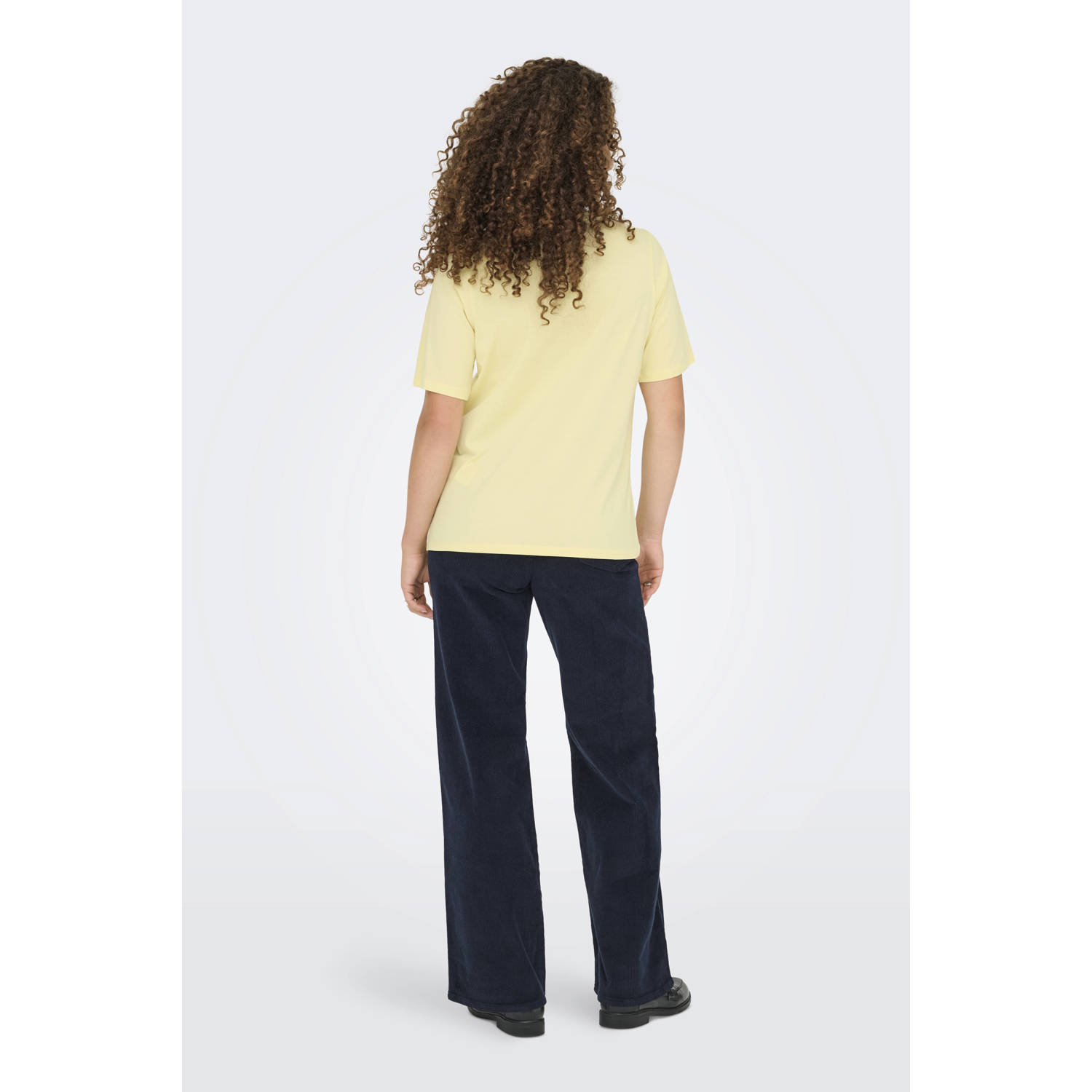JDY T-shirt lichtgeel