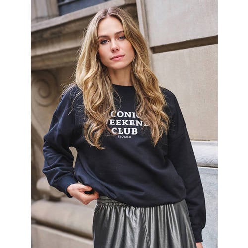 Esqualo sweater zwart afbeelding