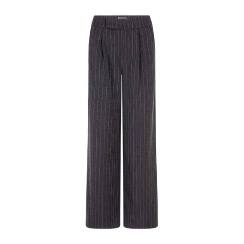 Esqualo straight regular waist pantalon grijs afbeelding