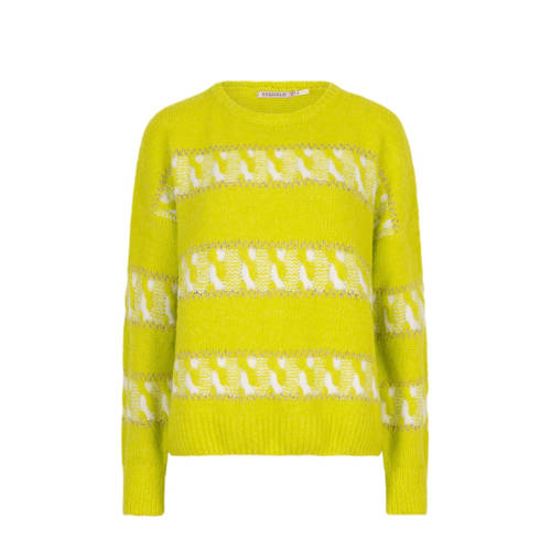 Esqualo wollen pullover trui geel afbeelding