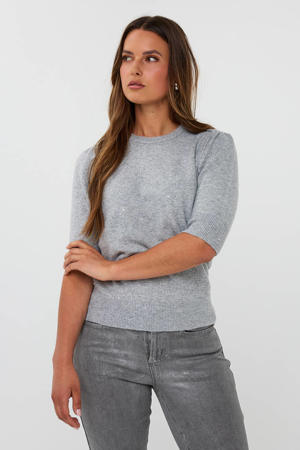 pullover trui grijs melange
